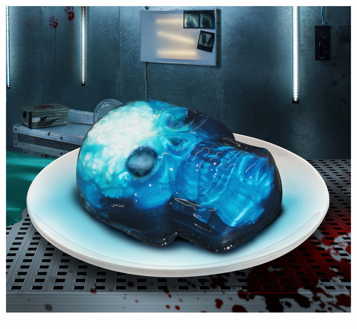 Halloweenform Dödskalleform för gelé 22cm