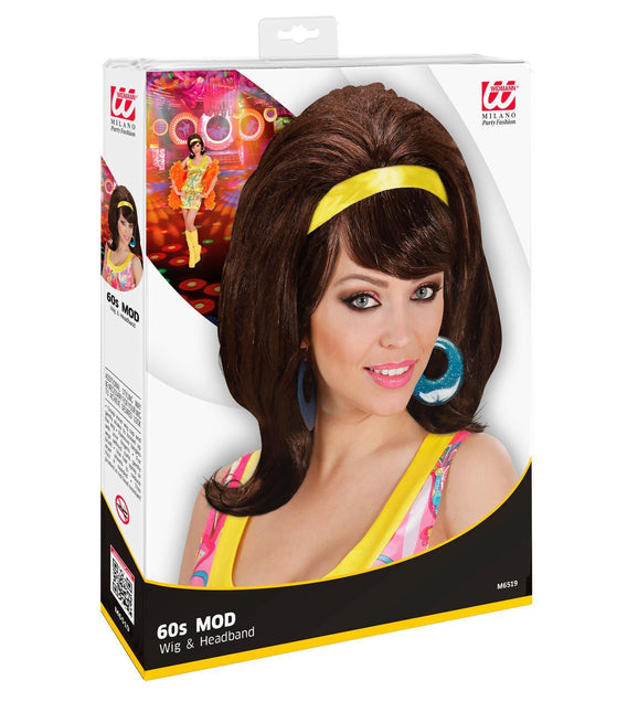 Brun peruk fashionabel