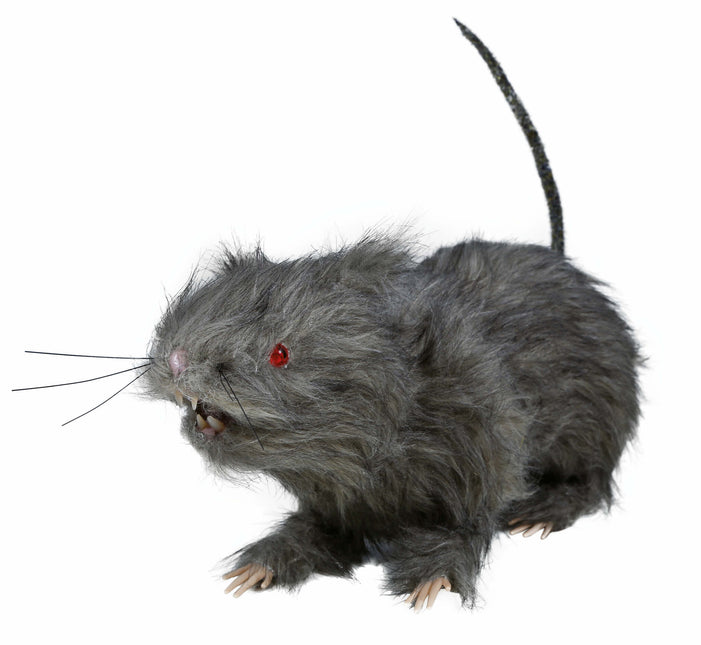 Falsk råtta med ljus 30 cm