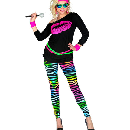 Neon 80S Legging Dam
