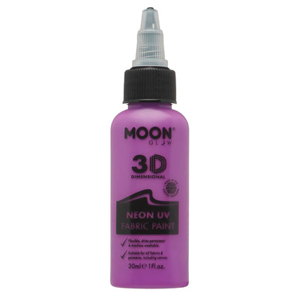 Moon Glow Neon UV-tygfärg 30ml Intensiv lila 30ml