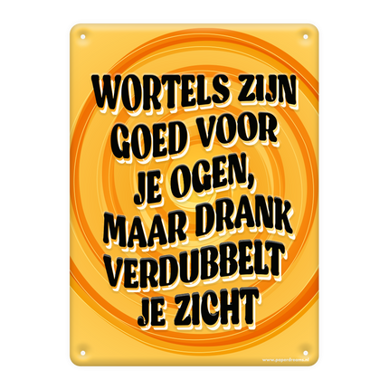 Metallskylt Morötter är bra