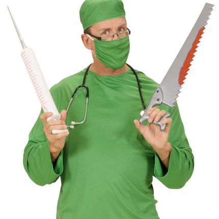 Vit falsk spruta 55cm