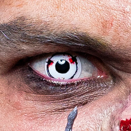 Vita färgade linser Taggtråd