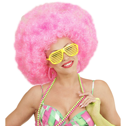 Neonrosa örhängen Ringar