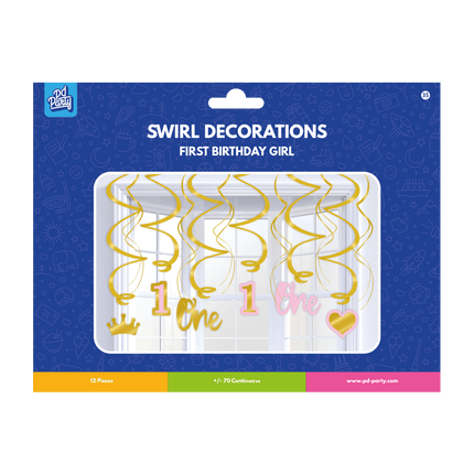 1 år Hängande dekoration flicka 70cm