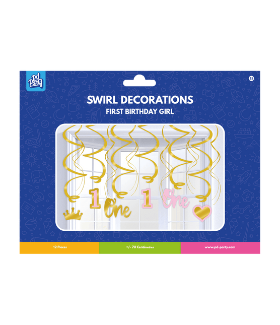 1 år Hängande dekoration flicka 70cm