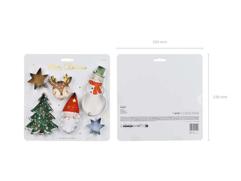 Utskärare för julkakor 6 delar