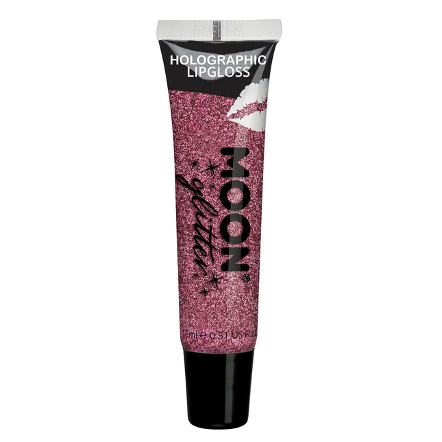 Moon Glitter Holografiskt Glitter Läppglans Rosa 15ml