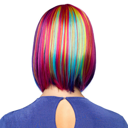 Färgad peruk Bob