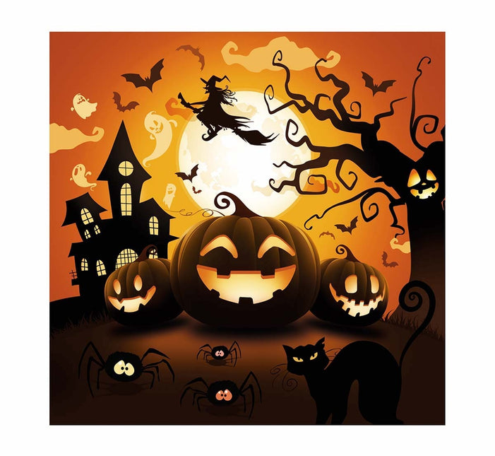 Halloween Servetter Pumpa 33cm 12st