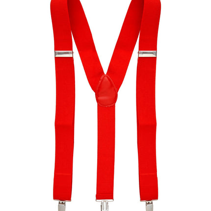 Hängslen, röd silver