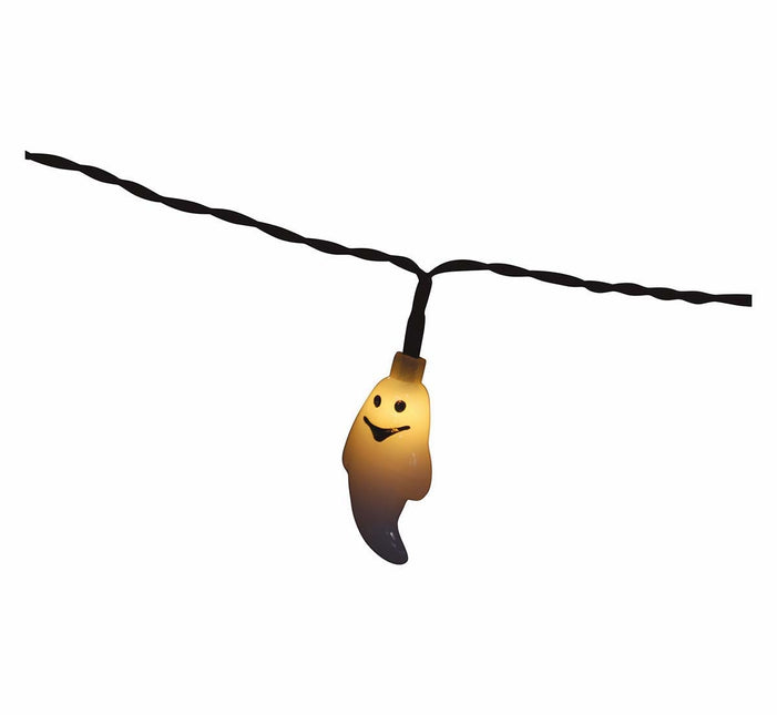 Halloween ljusgirlang LED Spöken 1,55m