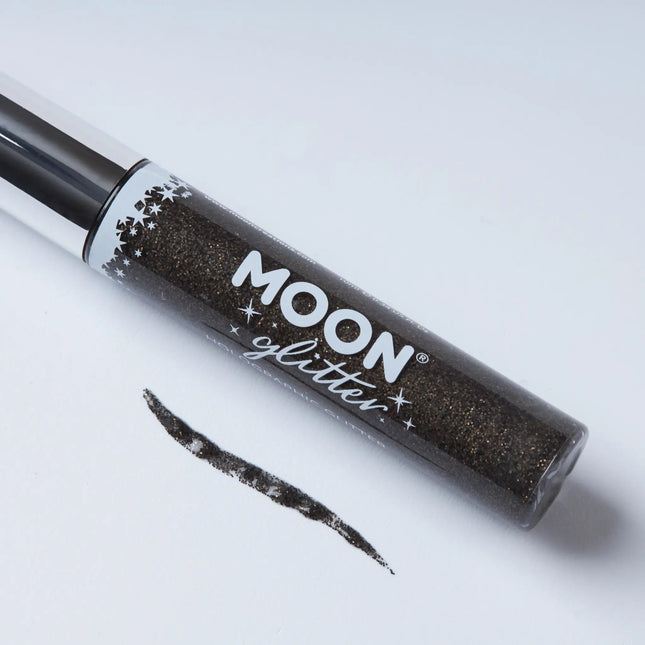 Moon Glitter Holografisk Glitter Eye Liner Svart 10ml
