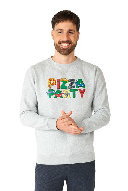 Teenage Mutant Hero Turtle Pizza Party Tröja Män <tc>OppoSuits</tc>
