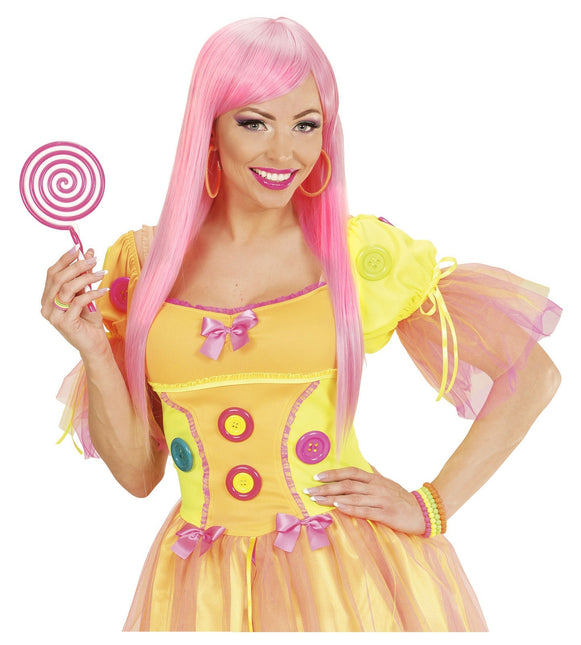 Neon orange örhängen ringar