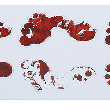 Halloween-dekoration Sticker Fotavtryck