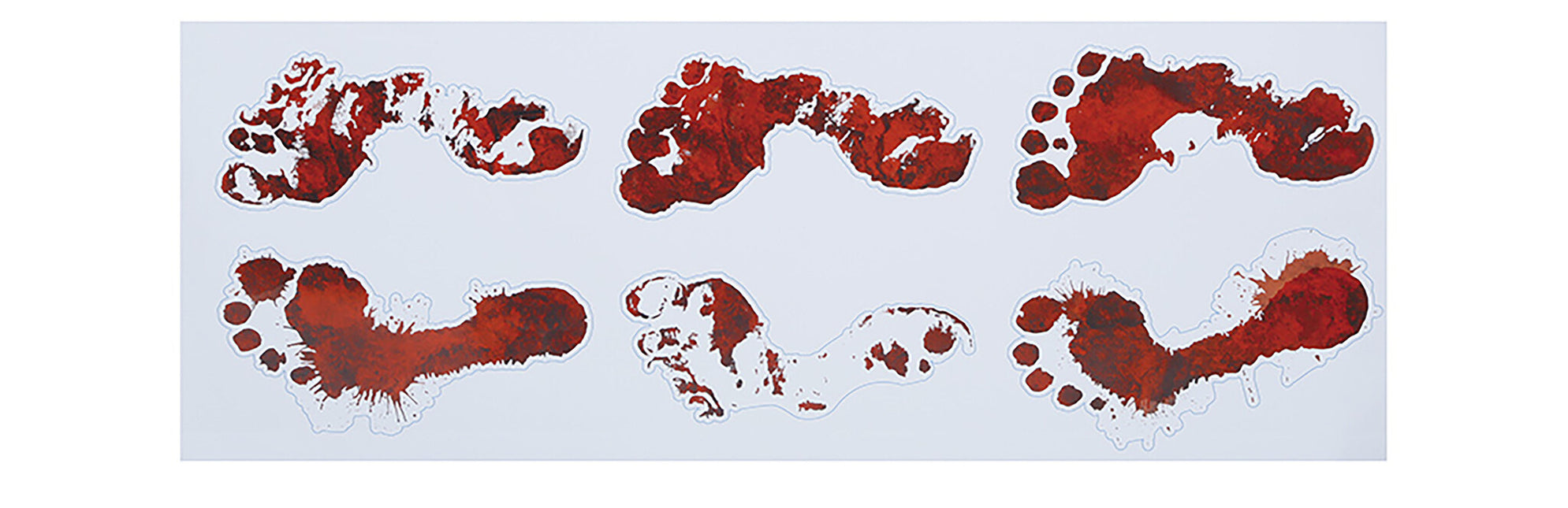 Halloween-dekoration Sticker Fotavtryck