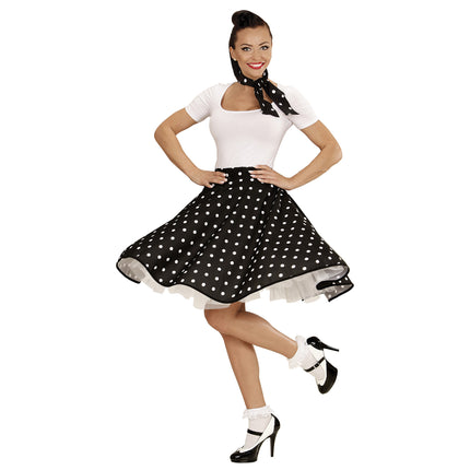 Rock N Roll 50S Kostym Set Svart 2 delar