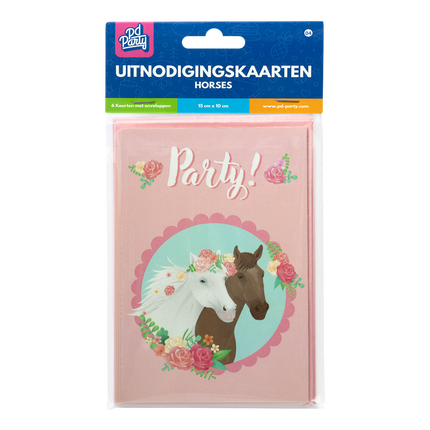 Häst Inbjudningar 6st
