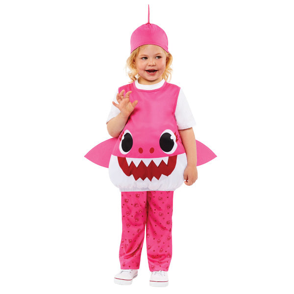 Barndräkt Baby Shark Rosa Mumie