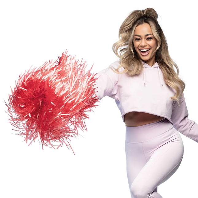 Röd Pompom 34cm