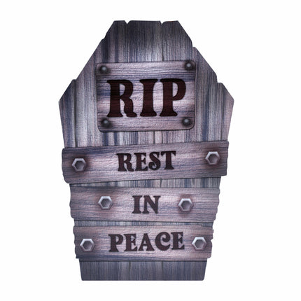 Halloween-dekoration gravsten Rip 56cm