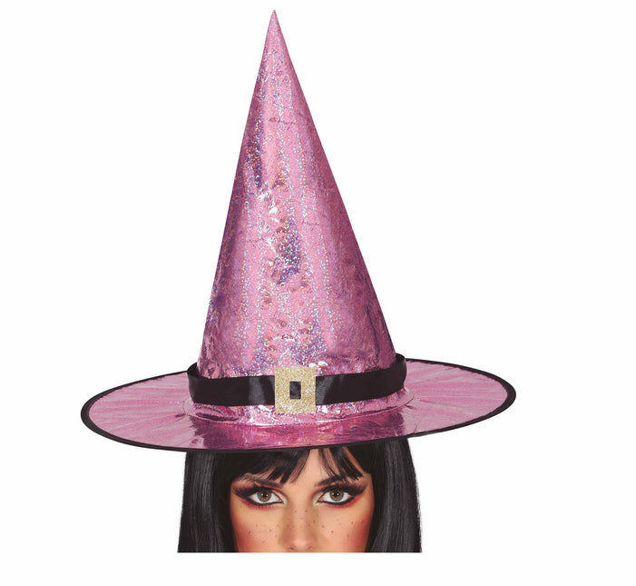 Häxa med rosa hatt