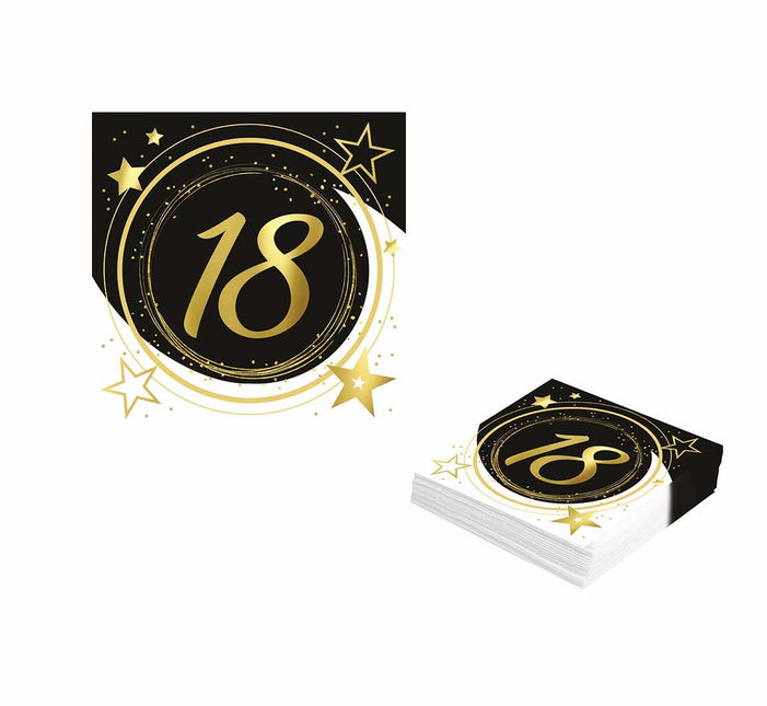 Servetter 18 år 33cm 12st