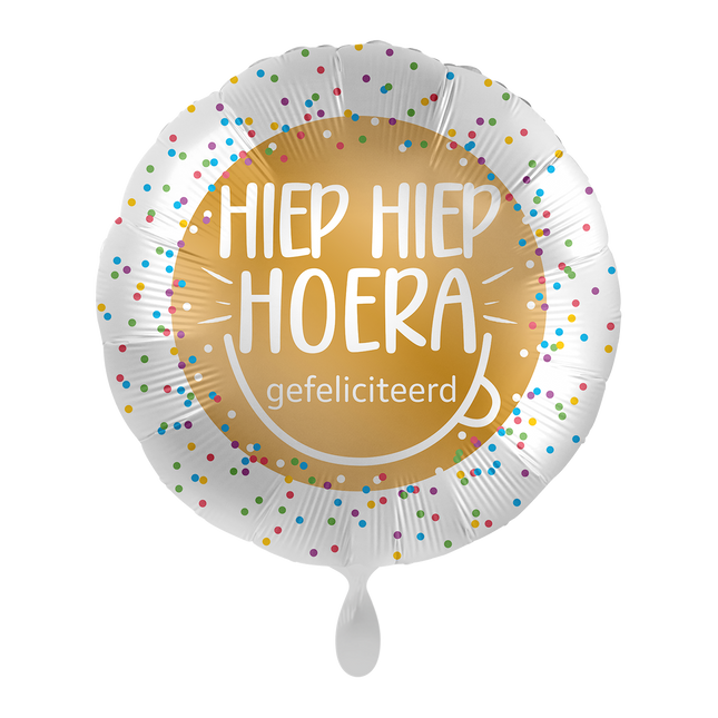 Heliumballong HIEP HIEP HOERA Grattis