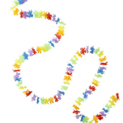 Färgad Hawaii-krans 3m