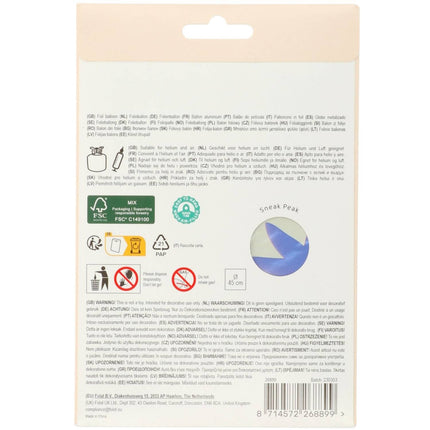 60 år Heliumballong tom 45cm