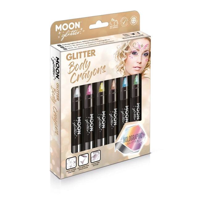 Moon Glitter Holographic Body Crayons Guld 3,2 g
