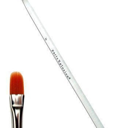 PXP Schminkborste platt med rund topp 4 mm