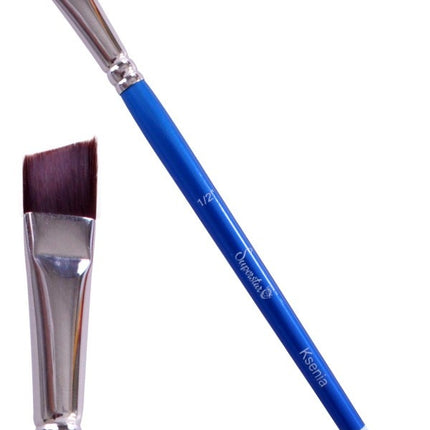 Blå Schmink Pensel Vinkel nr 1/2