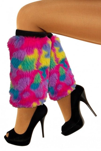 Benvärmare Plysch Camouflage Regn