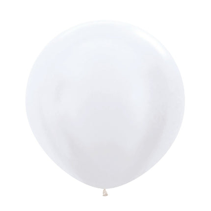 Ballonger Pärlvit 61cm 10st