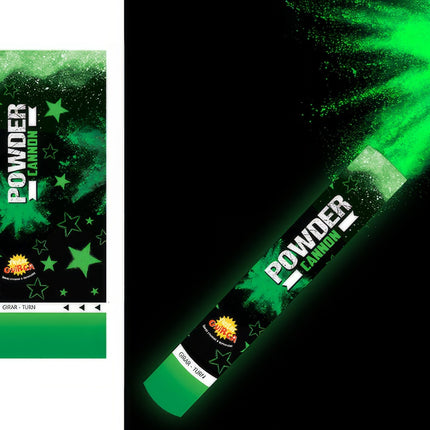 Konfettikanon grönt pulver 30 cm