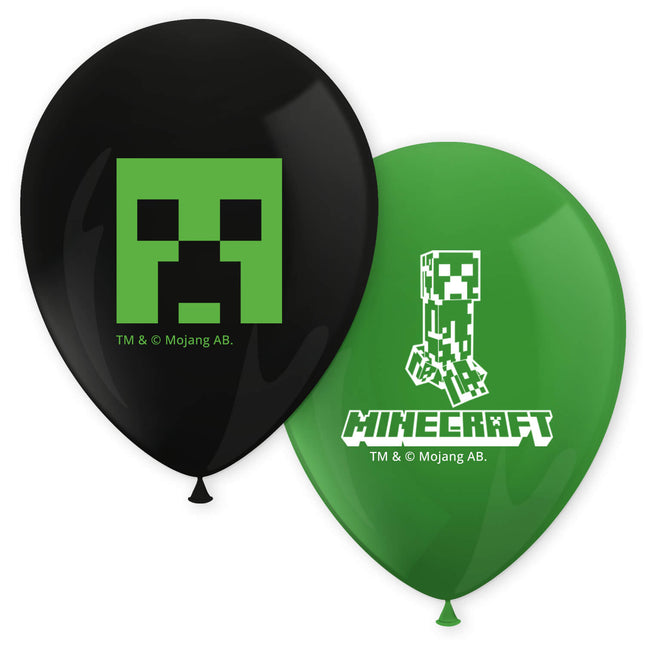 Minecraft Ballonger 30cm 8st