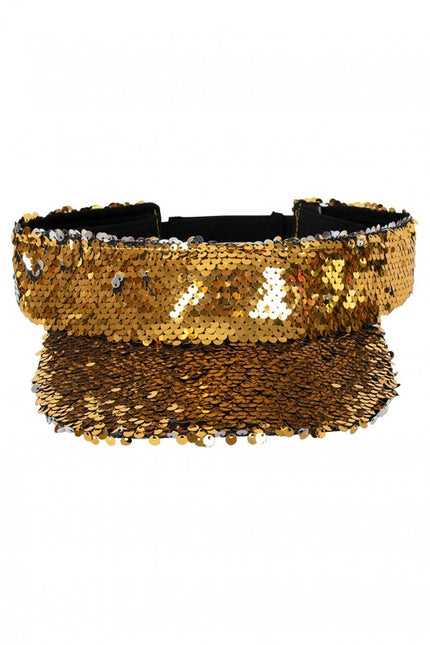 Solskydd med paljetter Guld