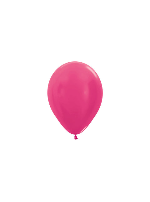Ballonger Metallic Fuchsia 12cm 50st