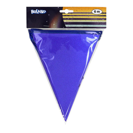 Blå Girlang Glitter 6m