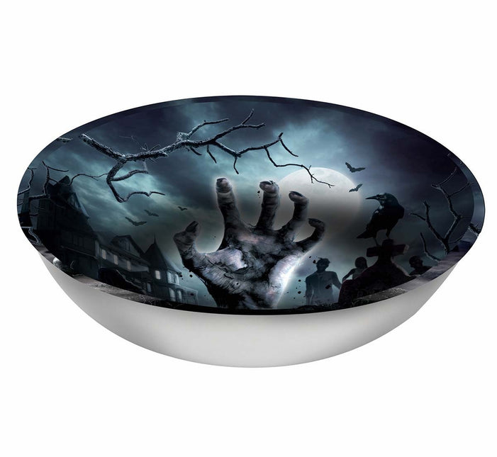 Halloween-skål kyrkogård 27cm
