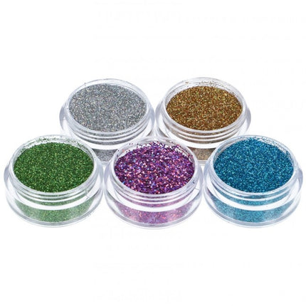 Färgat Glitter Tattoo Set Vattentät 5st