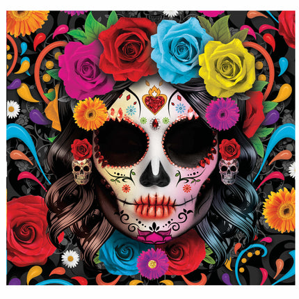 Halloween Servetter Skalle 33cm