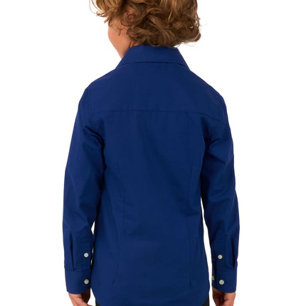 Mörkblå skjorta pojke <tc>OppoSuits</tc>