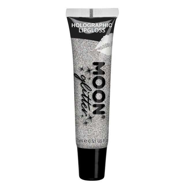 Moon Glitter Holografiskt Glitter Läppglans Silver 15ml