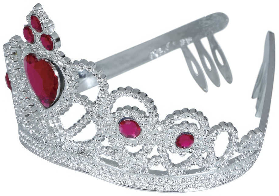 Tiara Guld Flicka Med Färgade Diamanter Barn