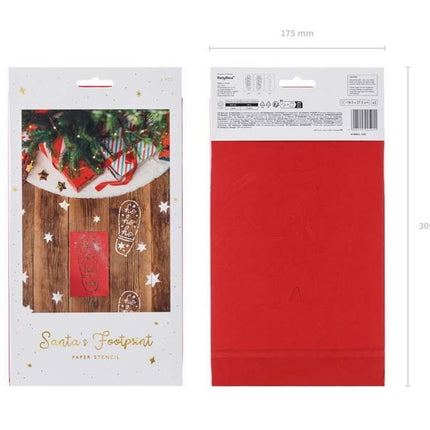 Fotavtryck tomte 3st