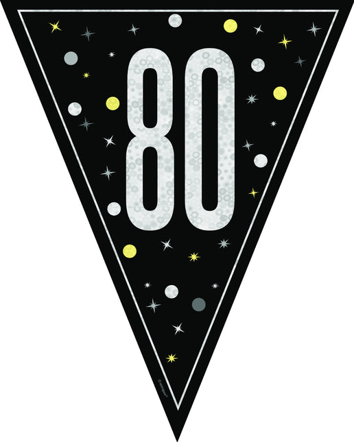 80 års flagga 2,74 m